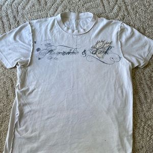 Abercrombie & Fitch inside out style embroidered moose T-shirt